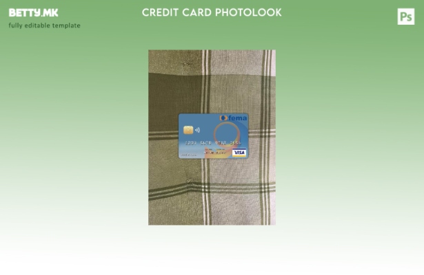 модерен стил Бенин Фема банка виза картичка photolook пред шаблон